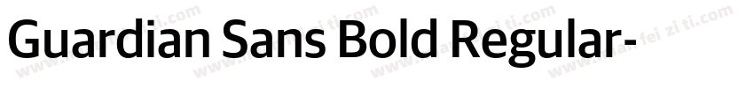Guardian Sans Bold Regular字体转换